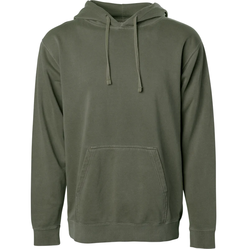 PRM4500 MIDWEIGHT PIGMENT DYED HOODED PULLOVER