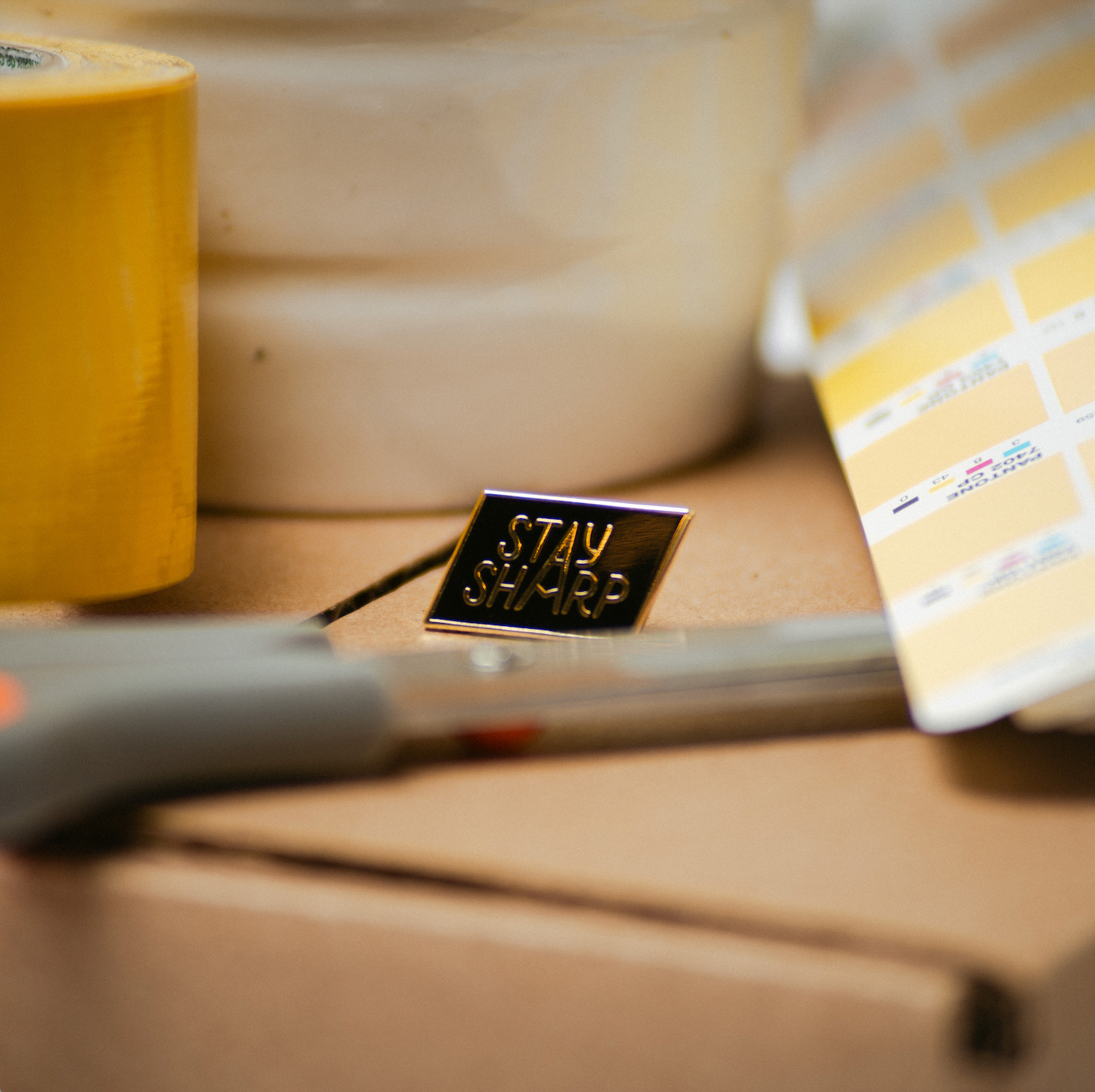 Stay Sharp Hard Enamel Pin