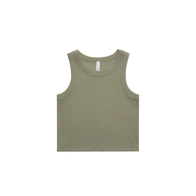 4064G WOMEN'S ORGANIC RIB CROP TANK