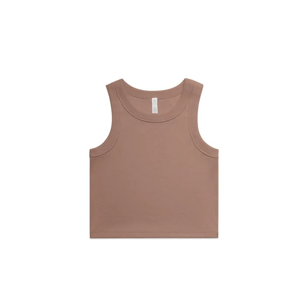 4064G WOMEN'S ORGANIC RIB CROP TANK