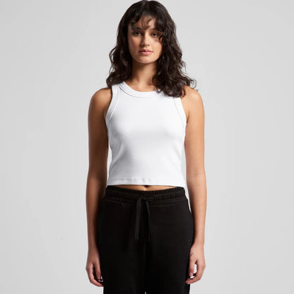 4064G WOMEN'S ORGANIC RIB CROP TANK