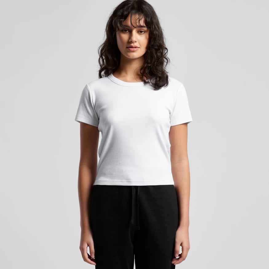 4074 WOMEN'S ORGANIC RIB BABY TEE