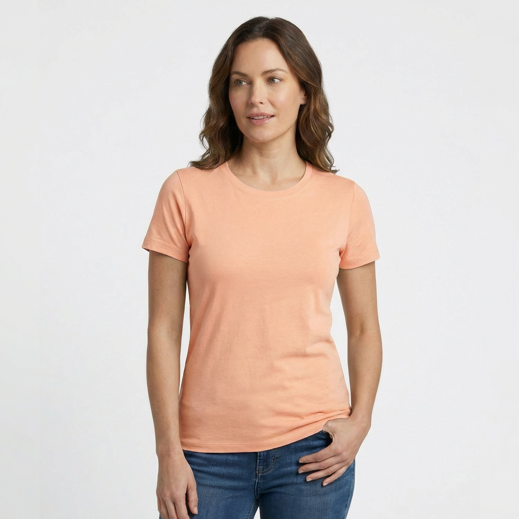 6601 WOMENS BASIC SHORT SLEEVE TEE