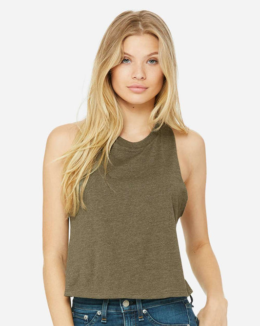6682 WOMEN'S RACERBACK CROP TANK