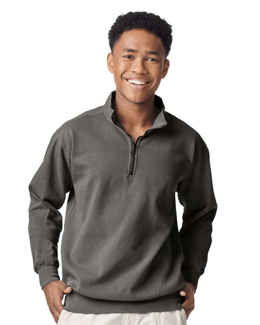 1580 GARMENT DYED QUARTER-ZIP SWEATSHIRT