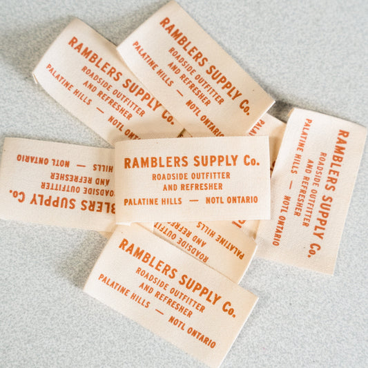 CUSTOM COTTON CANVAS LABELS - MADE IN CHINA