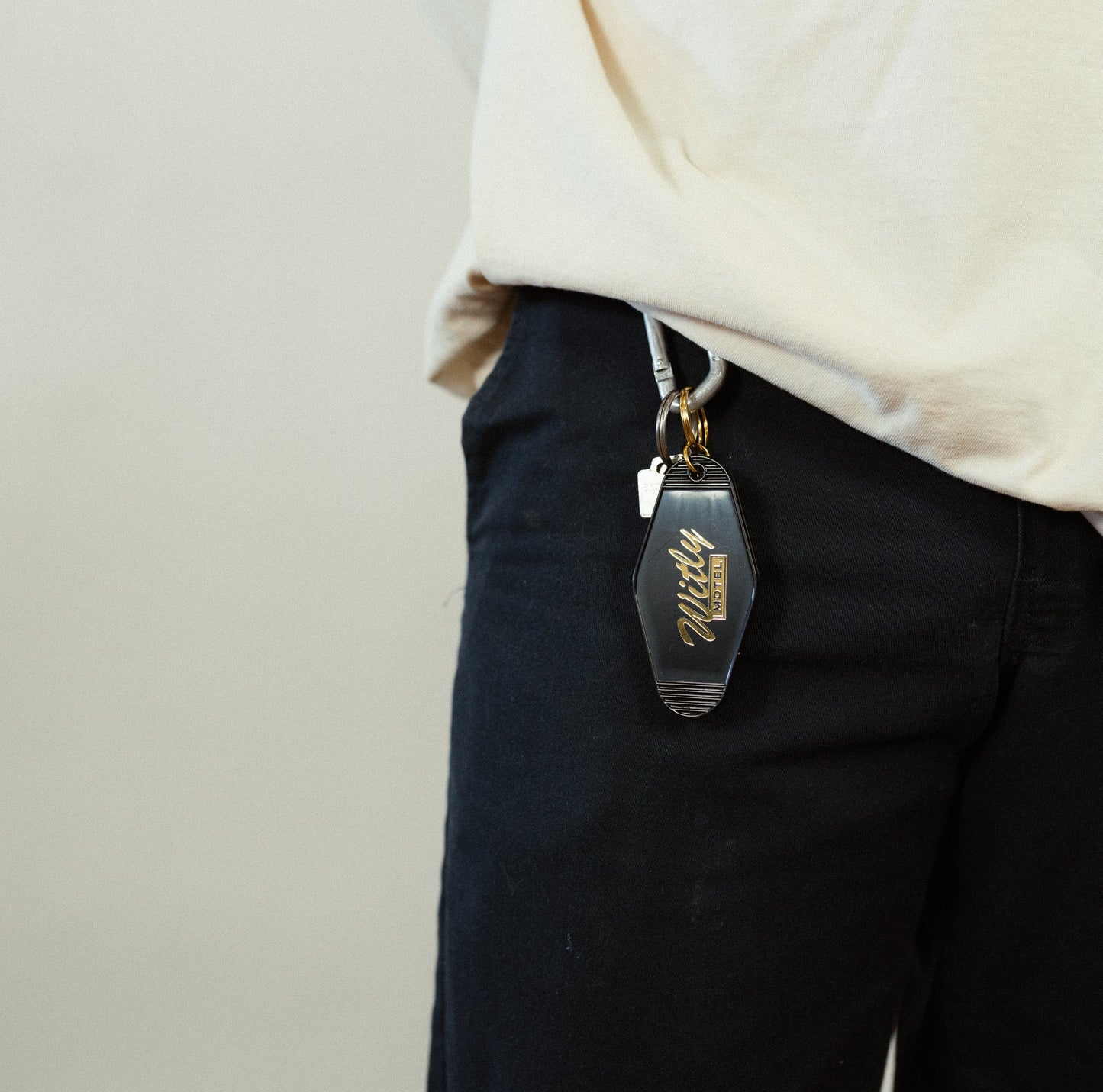 Knock First Keychain