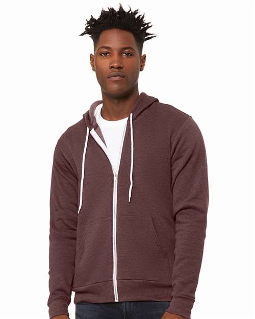 BELLA + CANVAS - 3739 SPONGE FLEECE FULL ZIP HOODIE