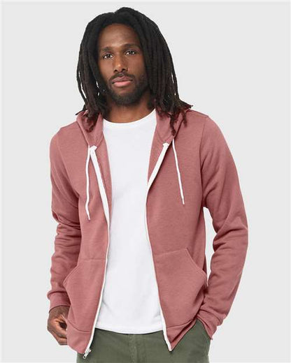BELLA + CANVAS - 3739 SPONGE FLEECE FULL ZIP HOODIE