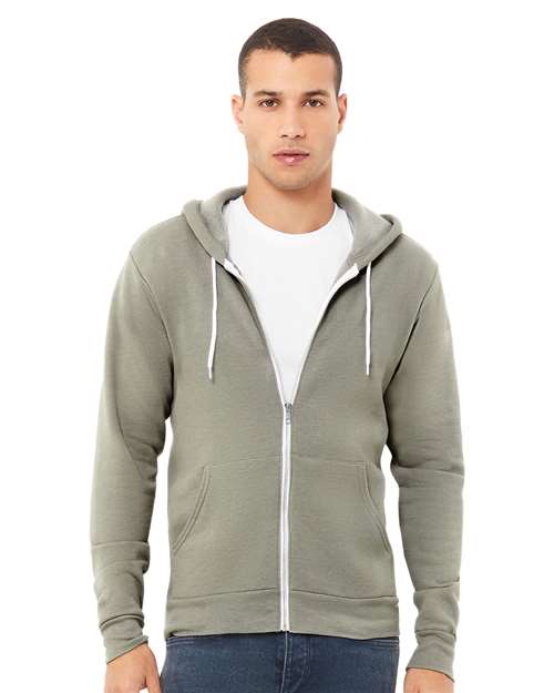 BELLA + CANVAS - 3739 SPONGE FLEECE FULL ZIP HOODIE