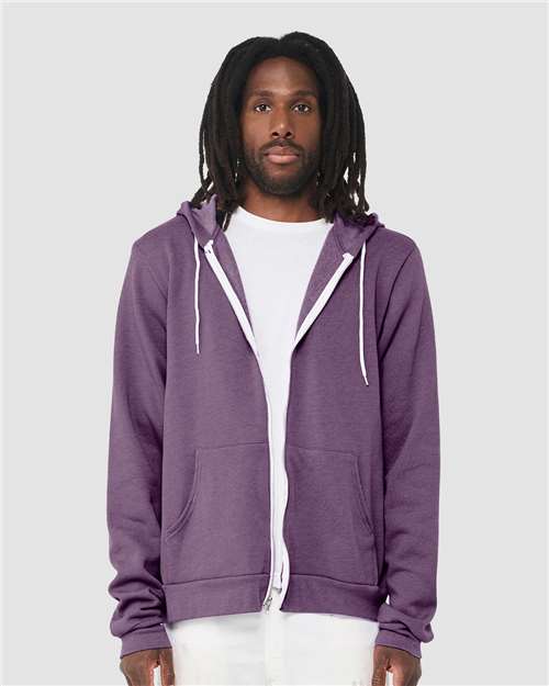 BELLA + CANVAS - 3739 SPONGE FLEECE FULL ZIP HOODIE