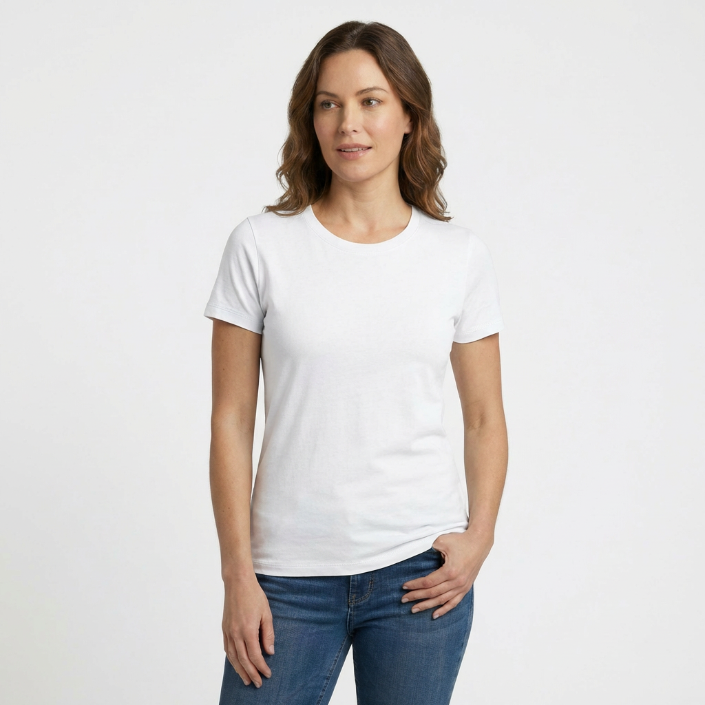 6601 WOMENS BASIC SHORT SLEEVE TEE