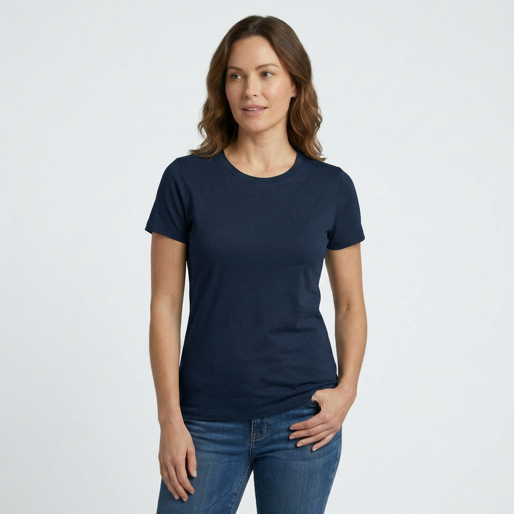 6601 WOMENS BASIC SHORT SLEEVE TEE