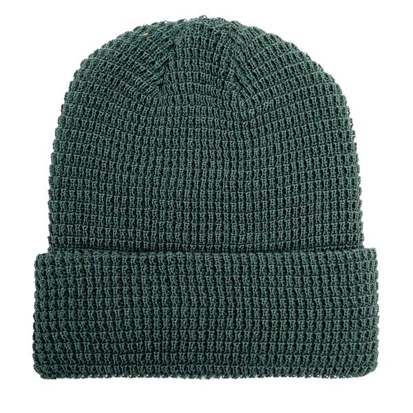 LEERY WAFFLE KNIT CUFFED BEANIE