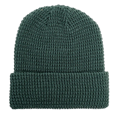 LEERY WAFFLE KNIT CUFFED BEANIE