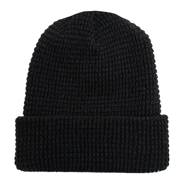 LEERY WAFFLE KNIT CUFFED BEANIE