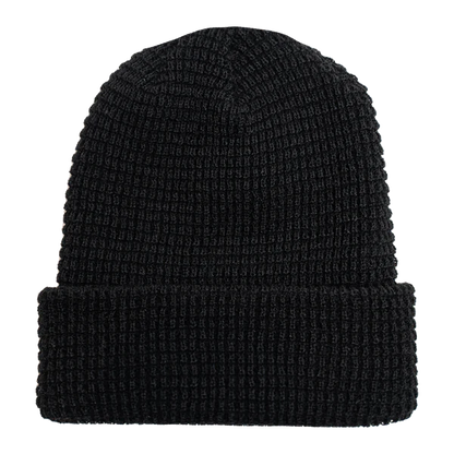 LEERY WAFFLE KNIT CUFFED BEANIE
