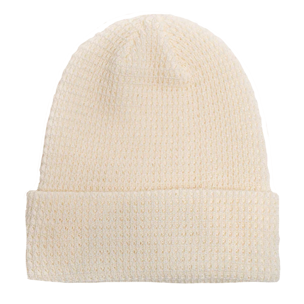 LEERY WAFFLE KNIT CUFFED BEANIE