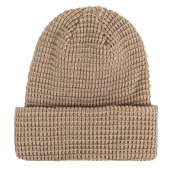 LEERY WAFFLE KNIT CUFFED BEANIE