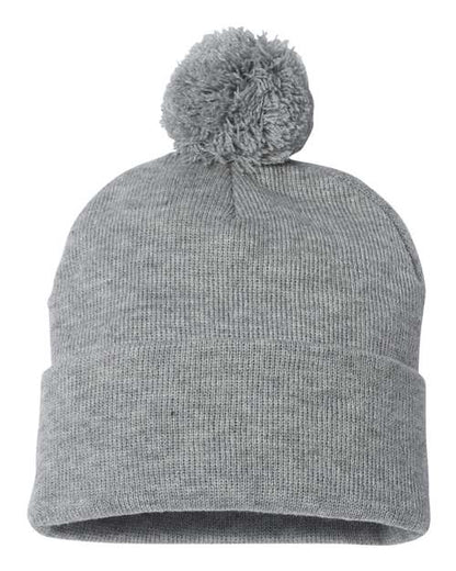 SP15 POM-POM CUFFED BEANIE