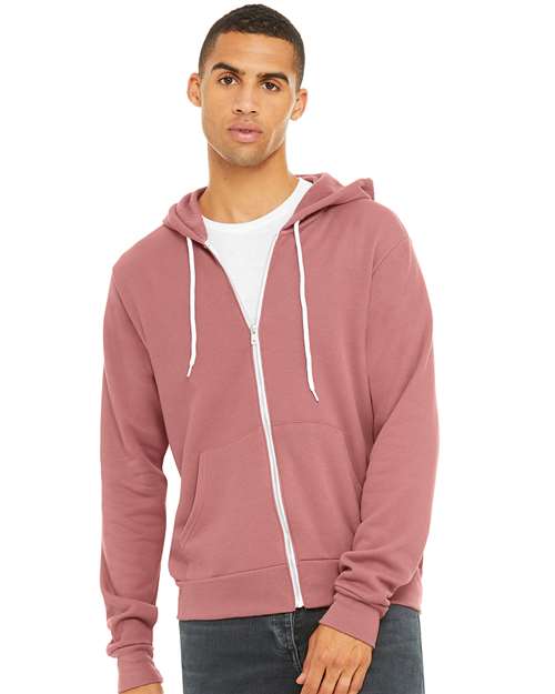 BELLA + CANVAS - 3739 SPONGE FLEECE FULL ZIP HOODIE