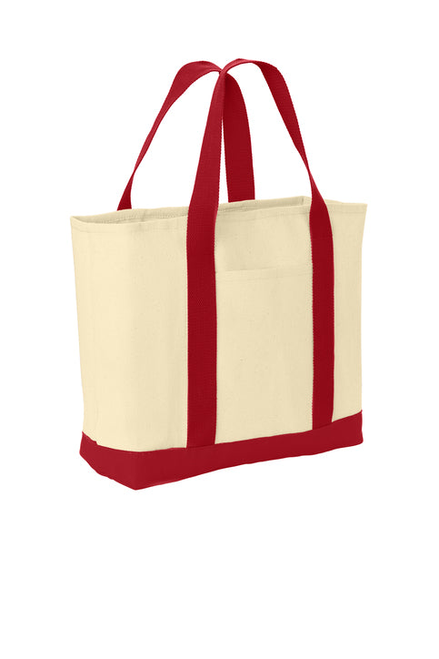 B400 TWO-TONE SHOPPING TOTE BAG