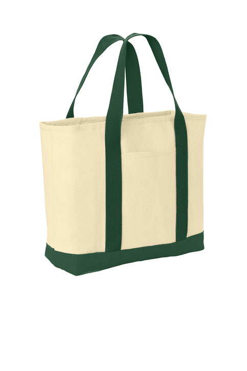 B400 TWO-TONE SHOPPING TOTE BAG