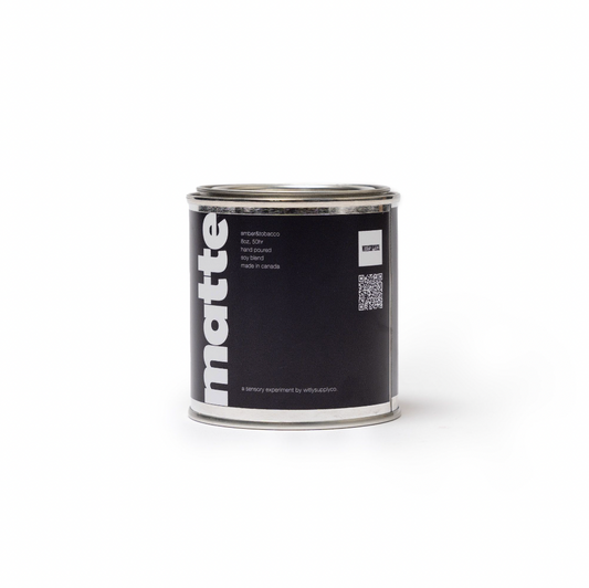 Matte Amber & Tobacco Candle