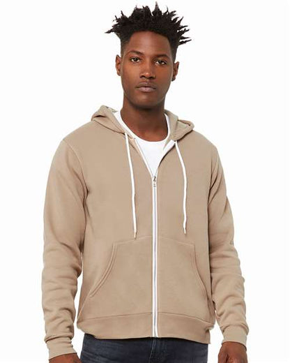 BELLA + CANVAS - 3739 SPONGE FLEECE FULL ZIP HOODIE