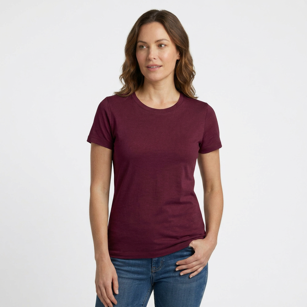 6601 WOMENS BASIC SHORT SLEEVE TEE