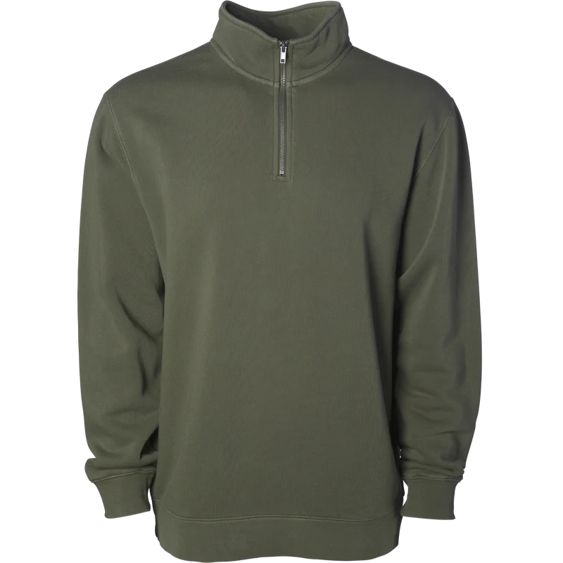 PRM4600QZ MIDWEIGHT PIGMENT DYE QUARTER ZIP