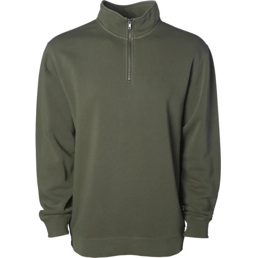 PRM4600QZ MIDWEIGHT PIGMENT DYE QUARTER ZIP