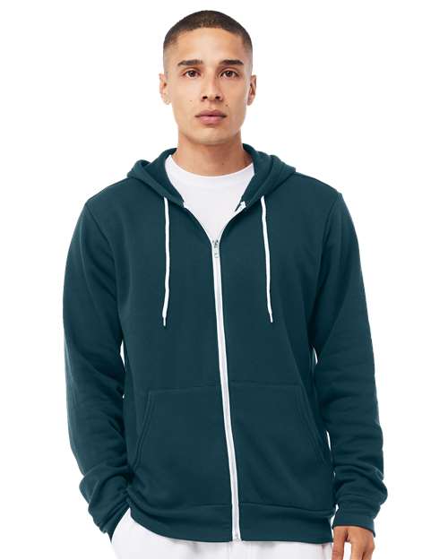 BELLA + CANVAS - 3739 SPONGE FLEECE FULL ZIP HOODIE