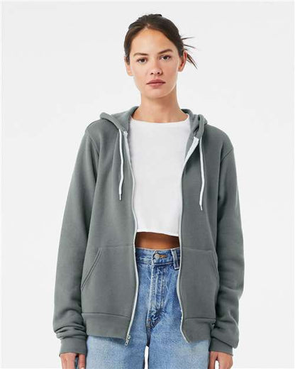 BELLA + CANVAS - 3739 SPONGE FLEECE FULL ZIP HOODIE