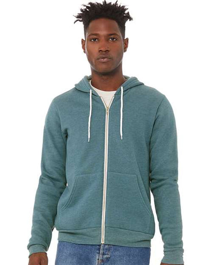 BELLA + CANVAS - 3739 SPONGE FLEECE FULL ZIP HOODIE