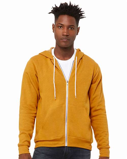 BELLA + CANVAS - 3739 SPONGE FLEECE FULL ZIP HOODIE