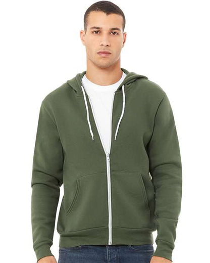 BELLA + CANVAS - 3739 SPONGE FLEECE FULL ZIP HOODIE