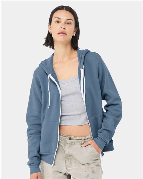 BELLA + CANVAS - 3739 SPONGE FLEECE FULL ZIP HOODIE