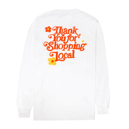 Thank You Long Sleeve - White