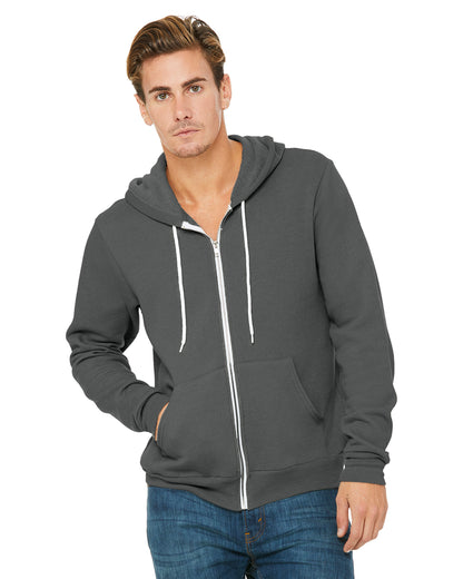 BELLA + CANVAS - 3739 SPONGE FLEECE FULL ZIP HOODIE