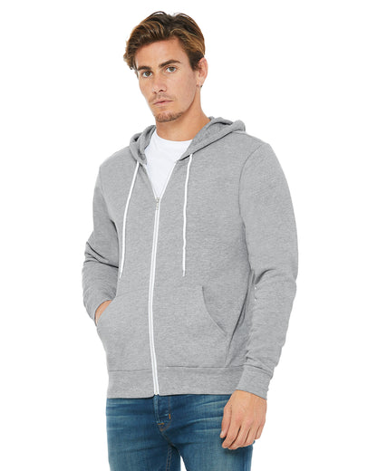 BELLA + CANVAS - 3739 SPONGE FLEECE FULL ZIP HOODIE
