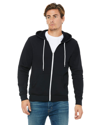 BELLA + CANVAS - 3739 SPONGE FLEECE FULL ZIP HOODIE