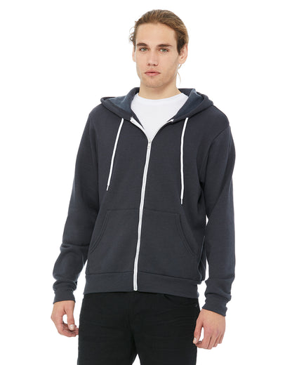 BELLA + CANVAS - 3739 SPONGE FLEECE FULL ZIP HOODIE