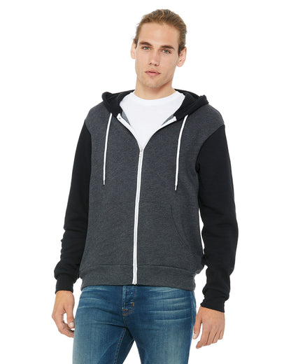 BELLA + CANVAS - 3739 SPONGE FLEECE FULL ZIP HOODIE