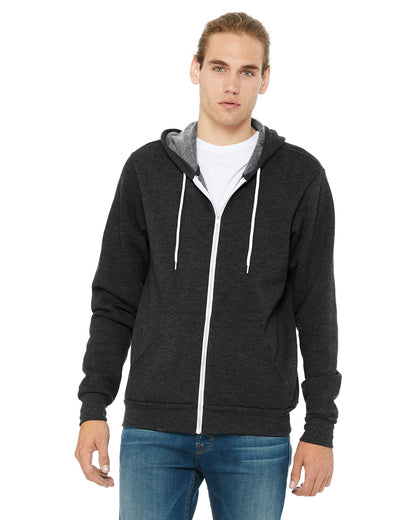 BELLA + CANVAS - 3739 SPONGE FLEECE FULL ZIP HOODIE