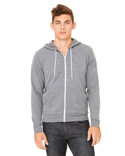 BELLA + CANVAS - 3739 SPONGE FLEECE FULL ZIP HOODIE
