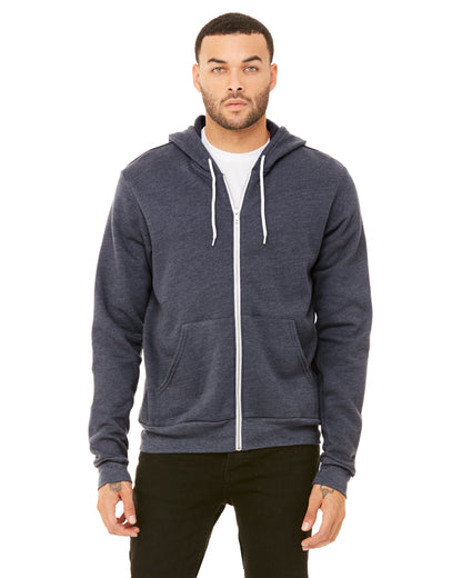 BELLA + CANVAS - 3739 SPONGE FLEECE FULL ZIP HOODIE