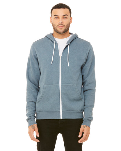 BELLA + CANVAS - 3739 SPONGE FLEECE FULL ZIP HOODIE